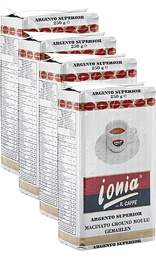 Ionia Caffe Argento Superior gemahlen 4 x 250g