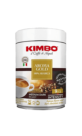 Kimbo Caffe Aroma Gold 100% Arabica gemahlen 250g Dose