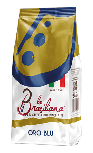 La Brasiliana Kaffee Espresso Oro Blu 1kg Bohnen