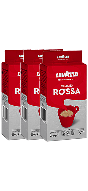 Lavazza Qualita Rossa gemahlen 3 x 225g Lavazza Qualita Rossa gemahlen 3 x 225g