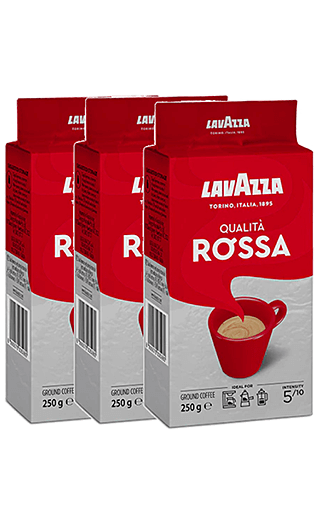Lavazza Caffe Qualita Rossa 3 x 225g gemahlen