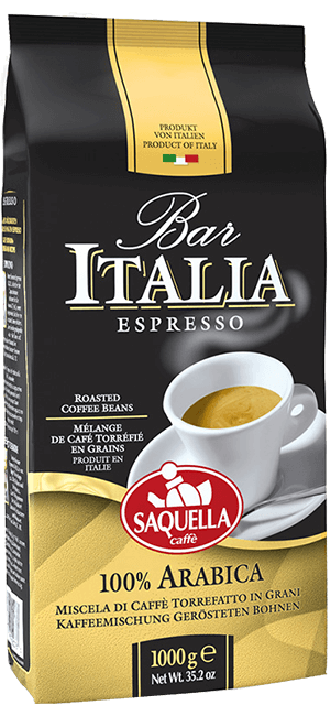 Saquella Bar Italia 100% Arabica 1kg Bohnen